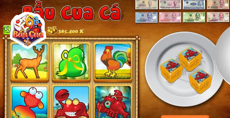 Các bước thực hiện một ván game bầu cua tôm cá