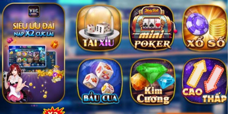 Kho game chất lượng với tỷ lệ đổi trả thưởng cao tại vic club