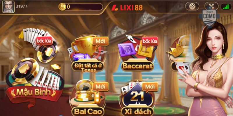 Kho game đa dạng thu hút nhiều người chơi tới cổng game Lixi888