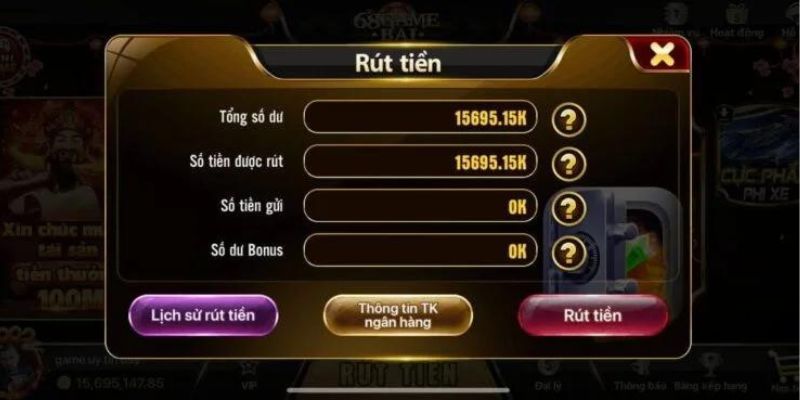 Quy trình các bước nạp và rút tiền dành cho tân thủ tại 68 game bài