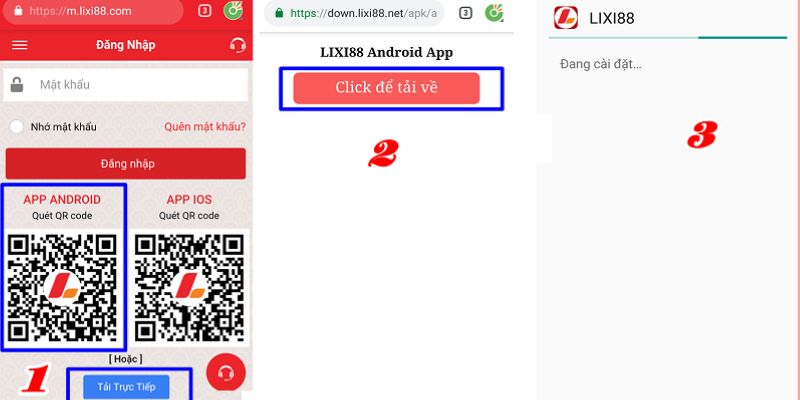 Quy trình tải ứng dụng Lixi888 về thiết bị cá nhanh nhanh gọn