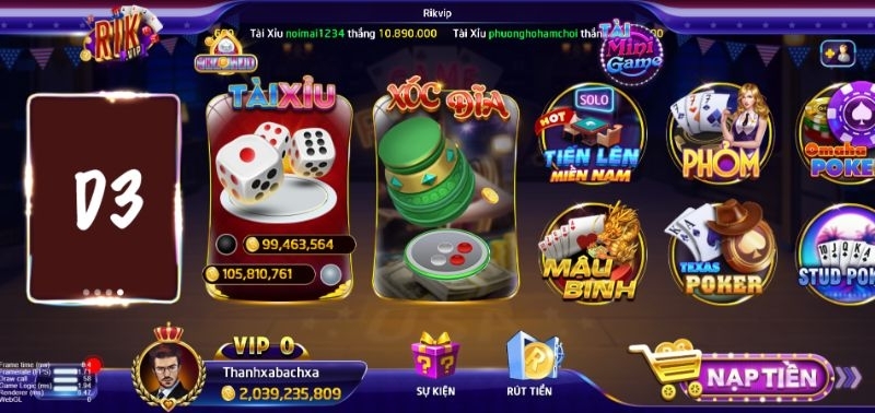 Rikvip - Thông tin giới thiệu khái quát cổng game