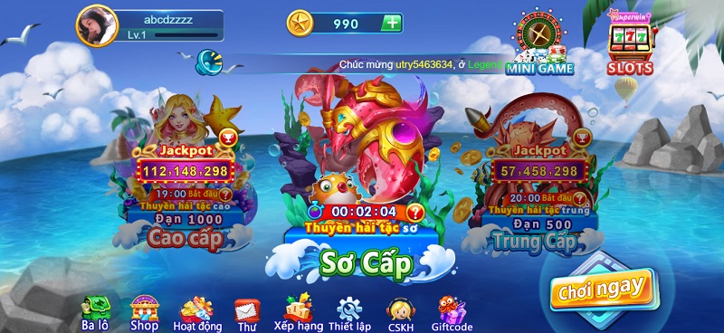 Cổng game bắn cá Bancah5 sở hữu giao diện đẹp ngất ngây