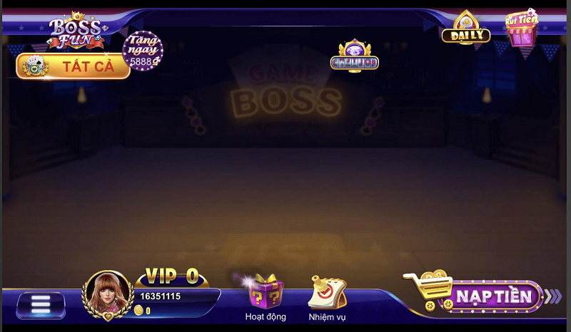 Cổng game bossfun là nơi tập trung bet thủ 