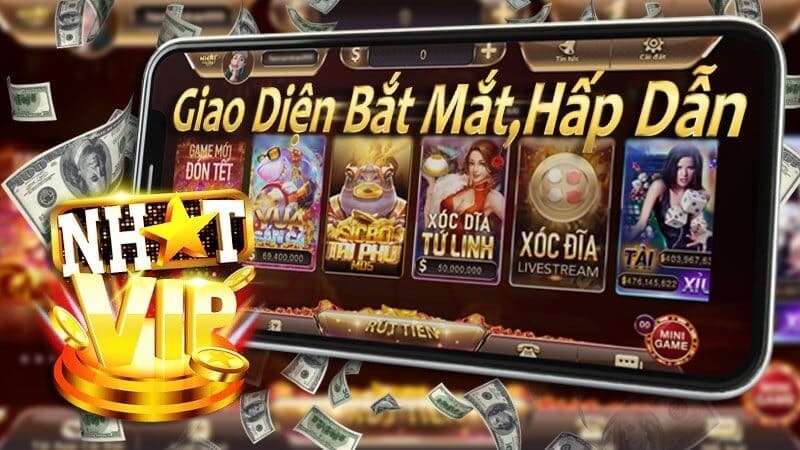 Cổng game nhatvip sở hữu giao diện bắt mắt, cuốn hút người chơi