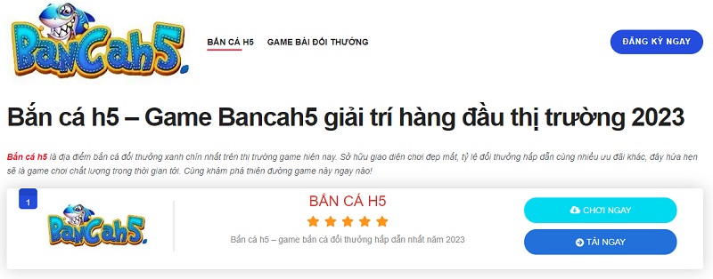 Xem giới thiệu về sân chơi Bancah5 trên trang web bancah5.me